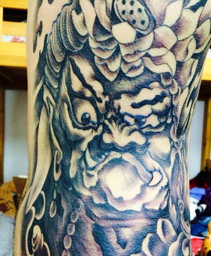 不动明王纹身图片_