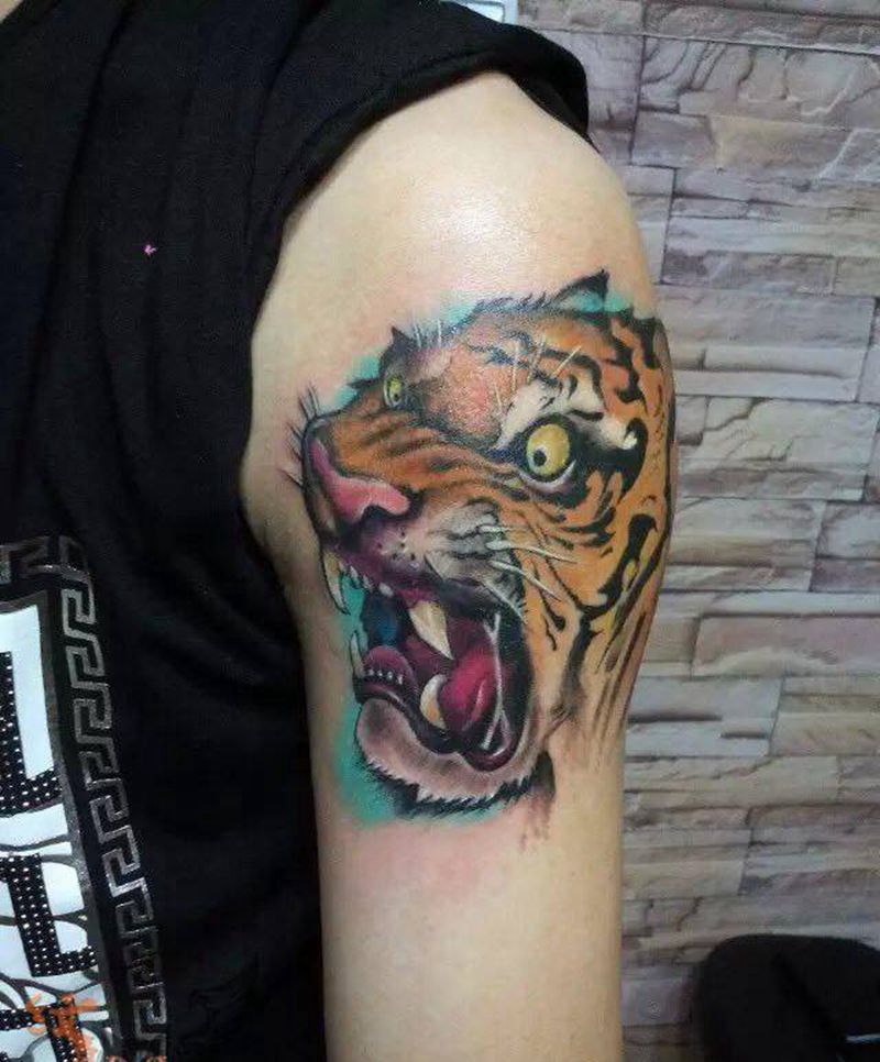 老虎纹身图片_
