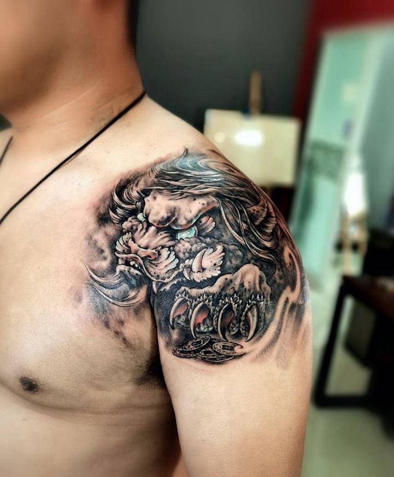 遮盖纹身图片_新传统纹身图案