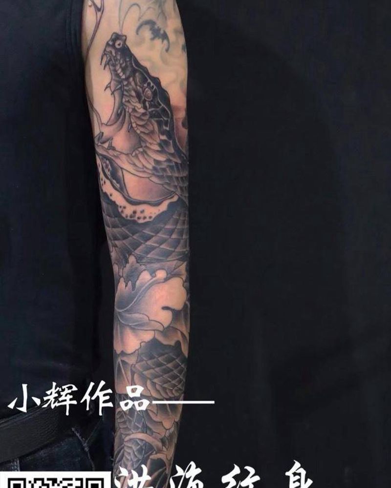 花臂纹身图片_成品手臂纹身图案