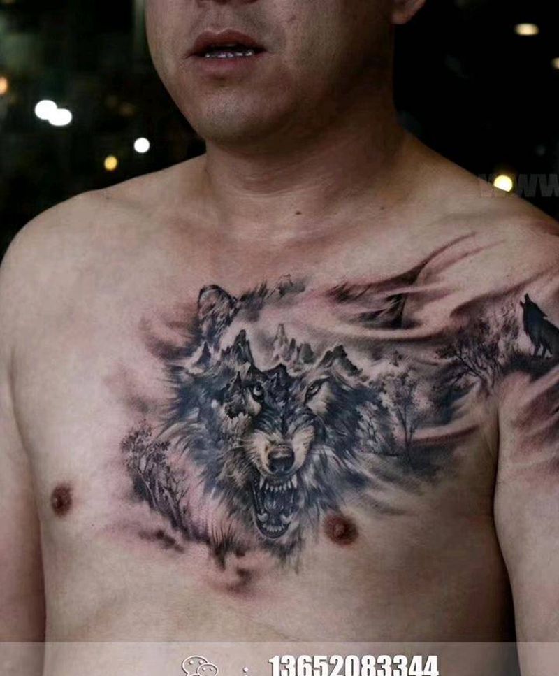 苍狼纹身图片_