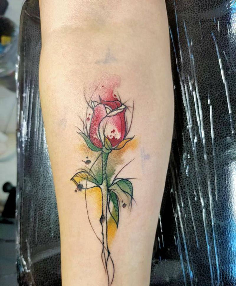 小发发纹身图片_手臂New School纹身图案