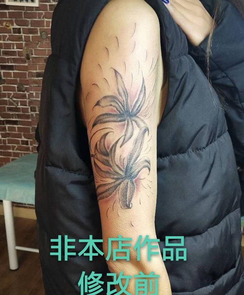 彼岸花纹身图片_