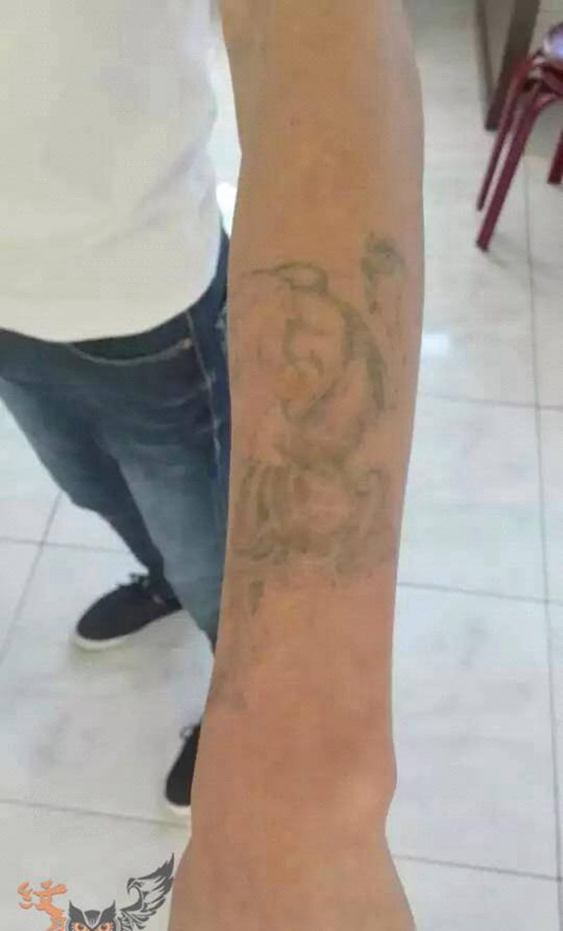 包小臂纹身图片_