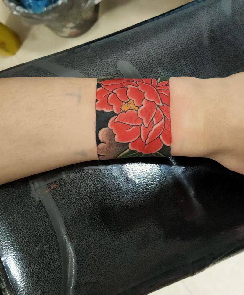 日式纹身图片_手臂老传统纹身图案