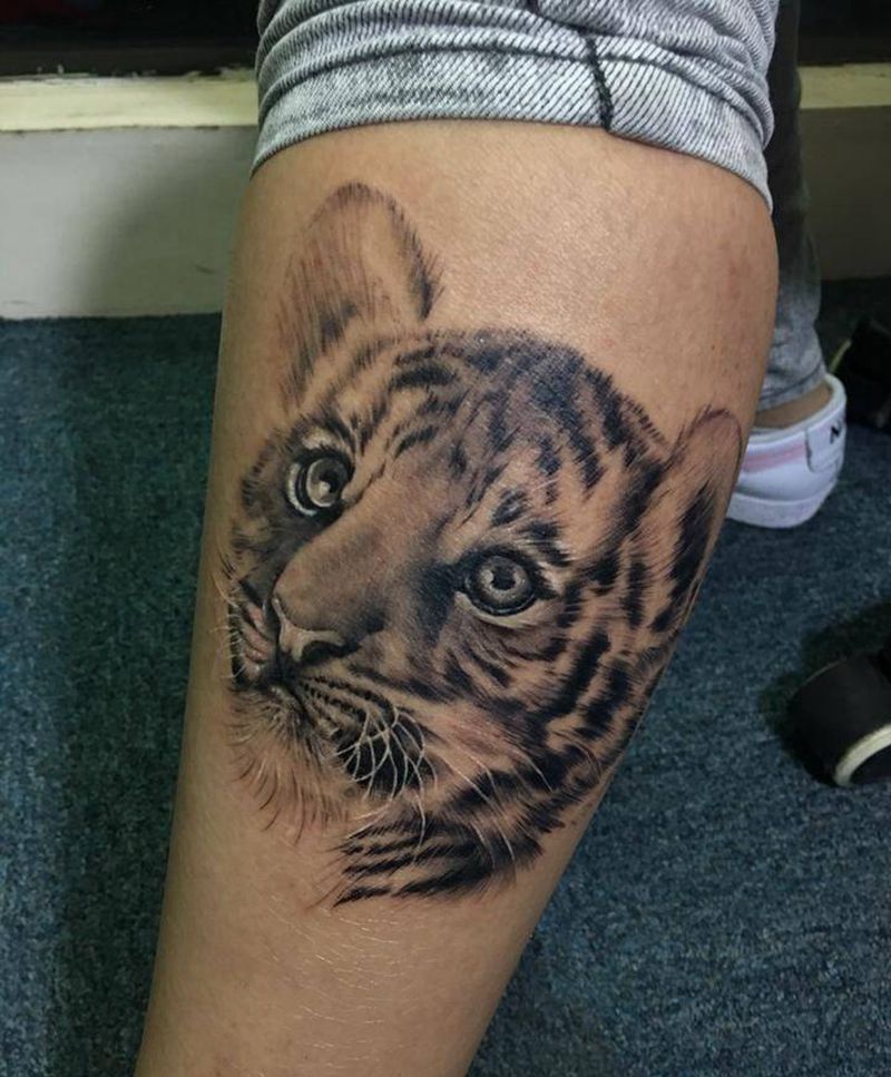 小脑虎纹身图片_