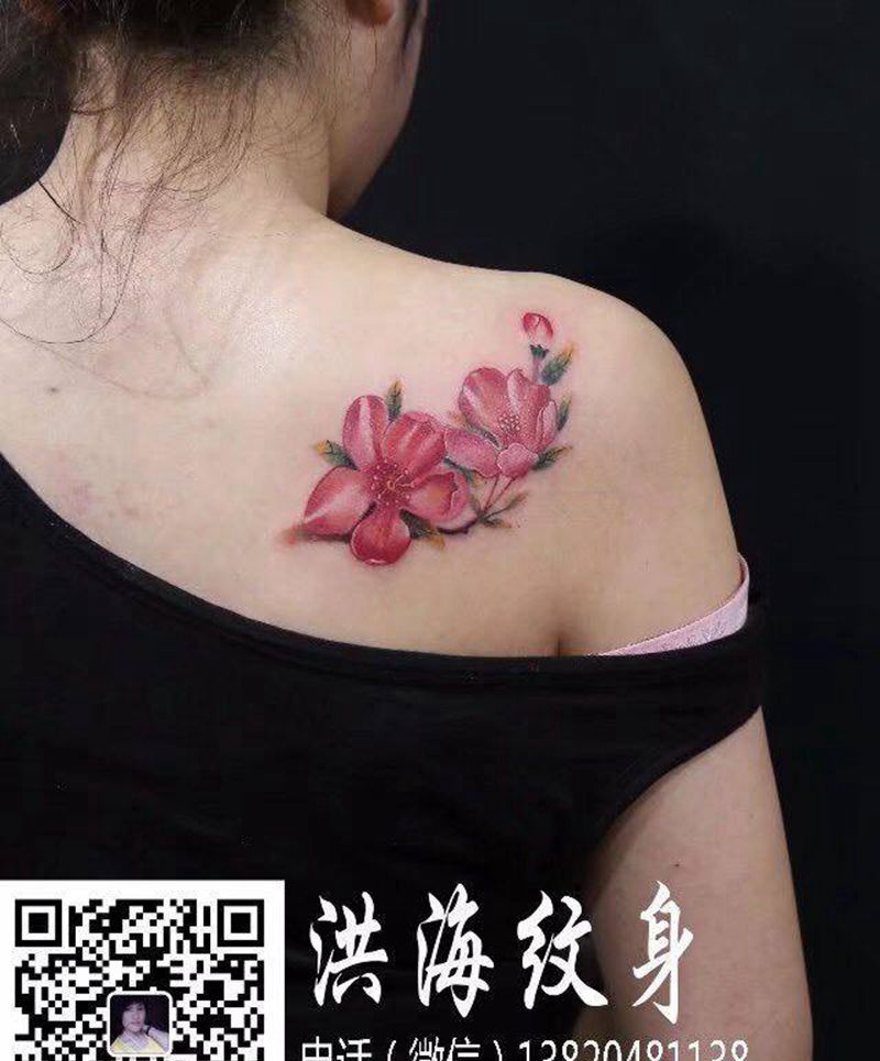 樱花纹身纹身图片_