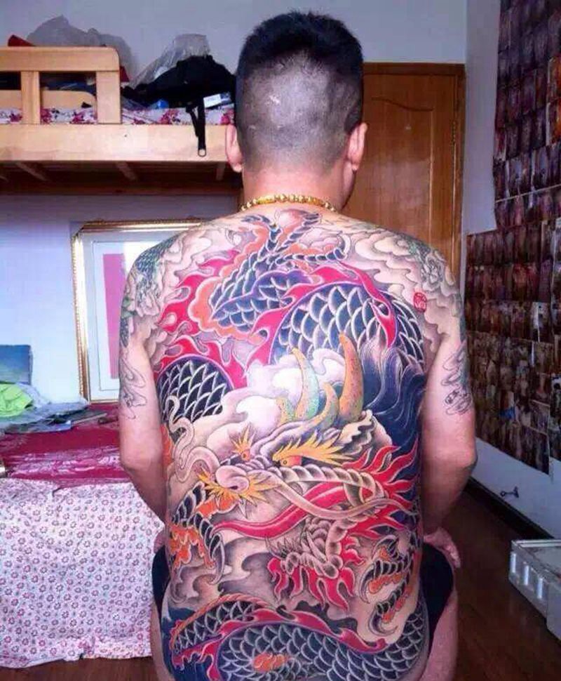 龙13512233444纹身图片_