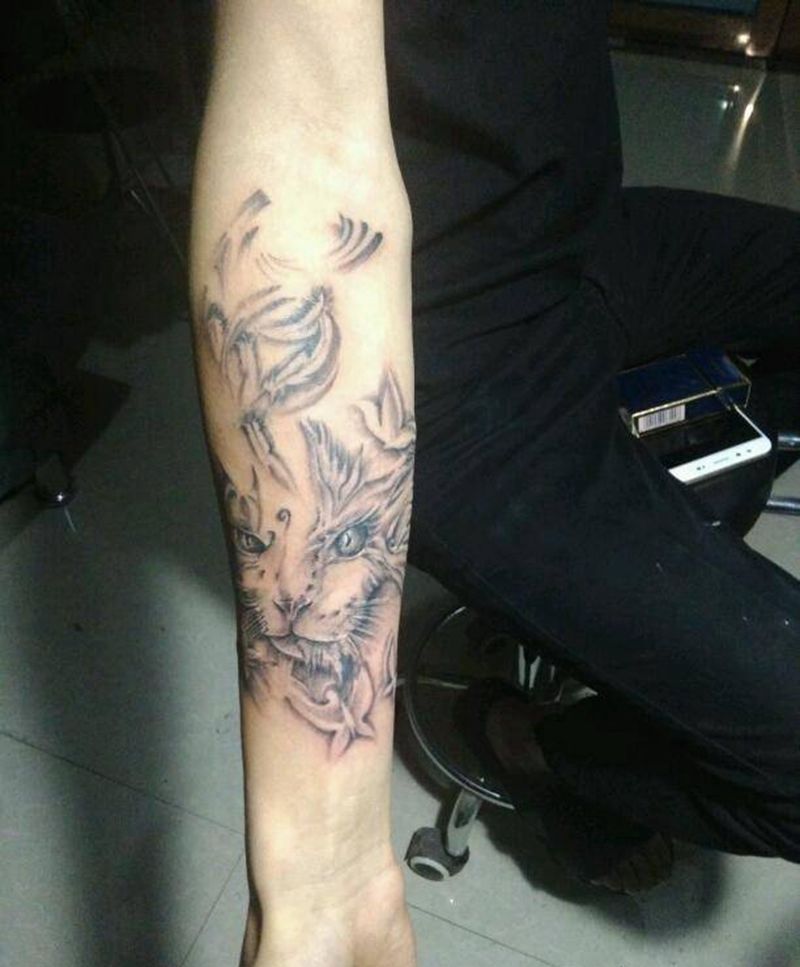 小猫咪纹身图片_