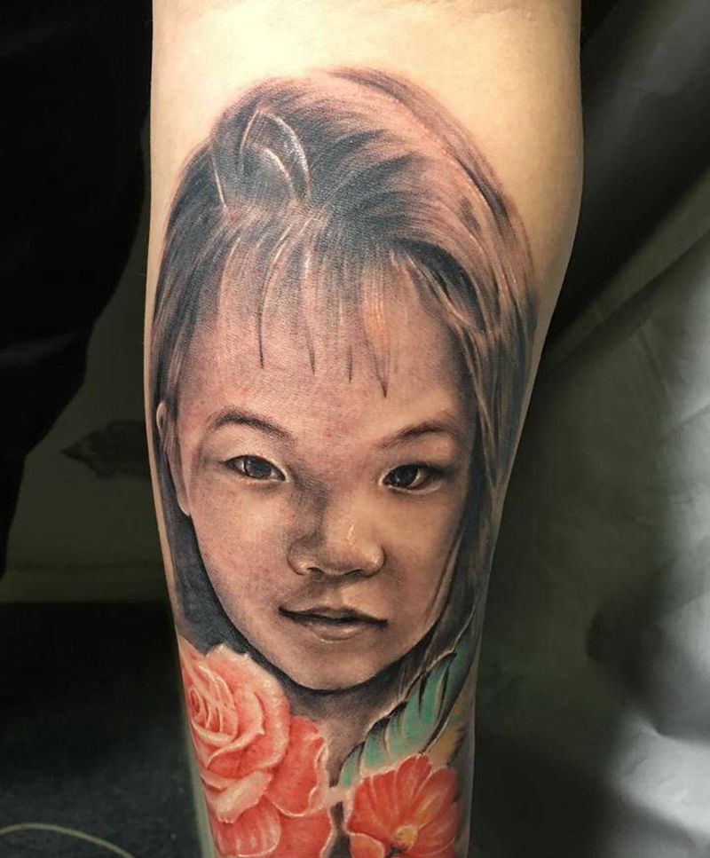 小情人肖像纹身图片_