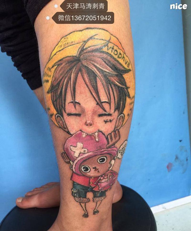 小路飞纹身图片_