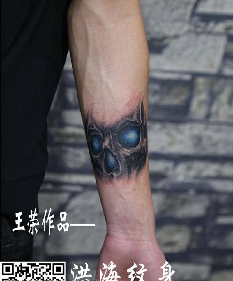 骷髅纹身图片_