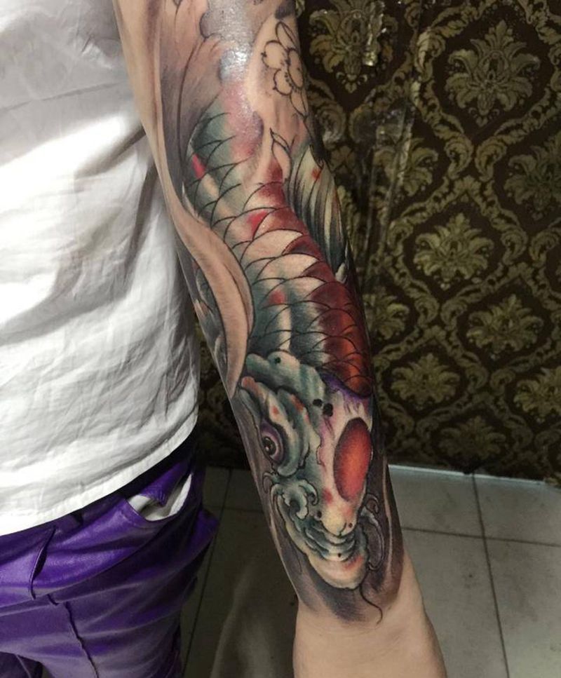 鱼纹身图片_