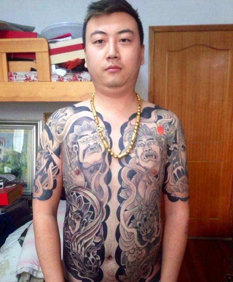 同義诚纹身图片_