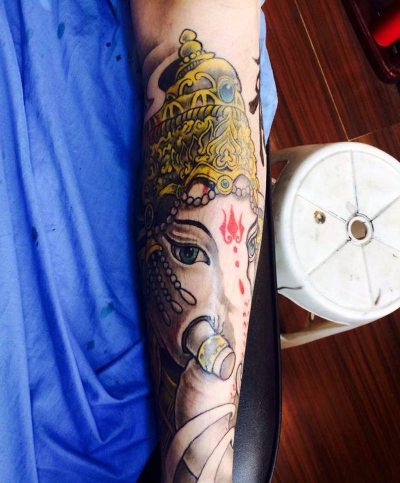 静心观照纹身图片_