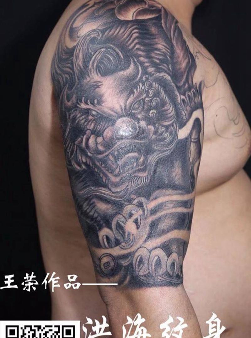 貔貅纹身图片_