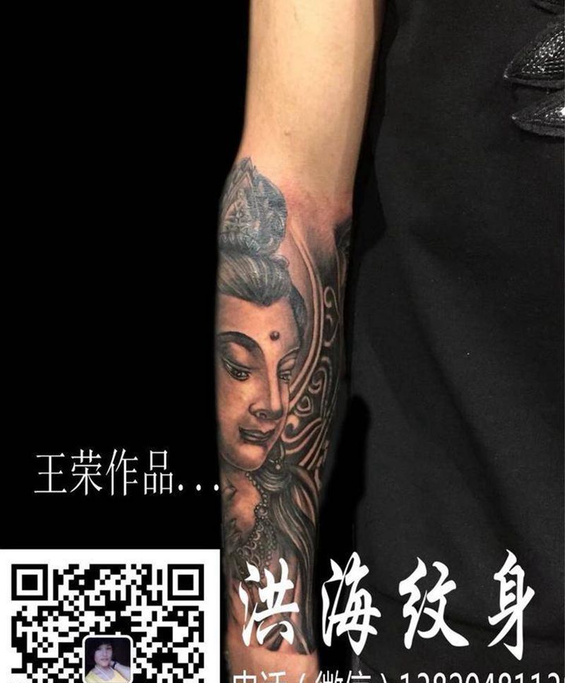 观音纹身图片_