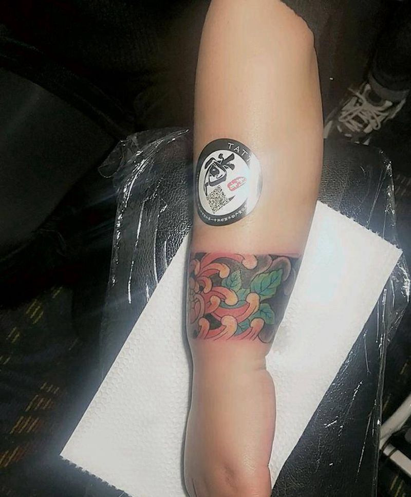 臂环纹身图片_手臂纹身图案