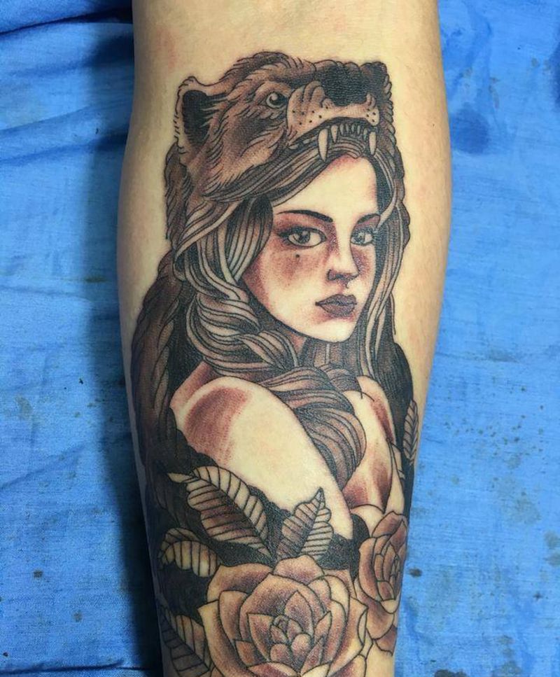 欧美复古风格纹身图片_