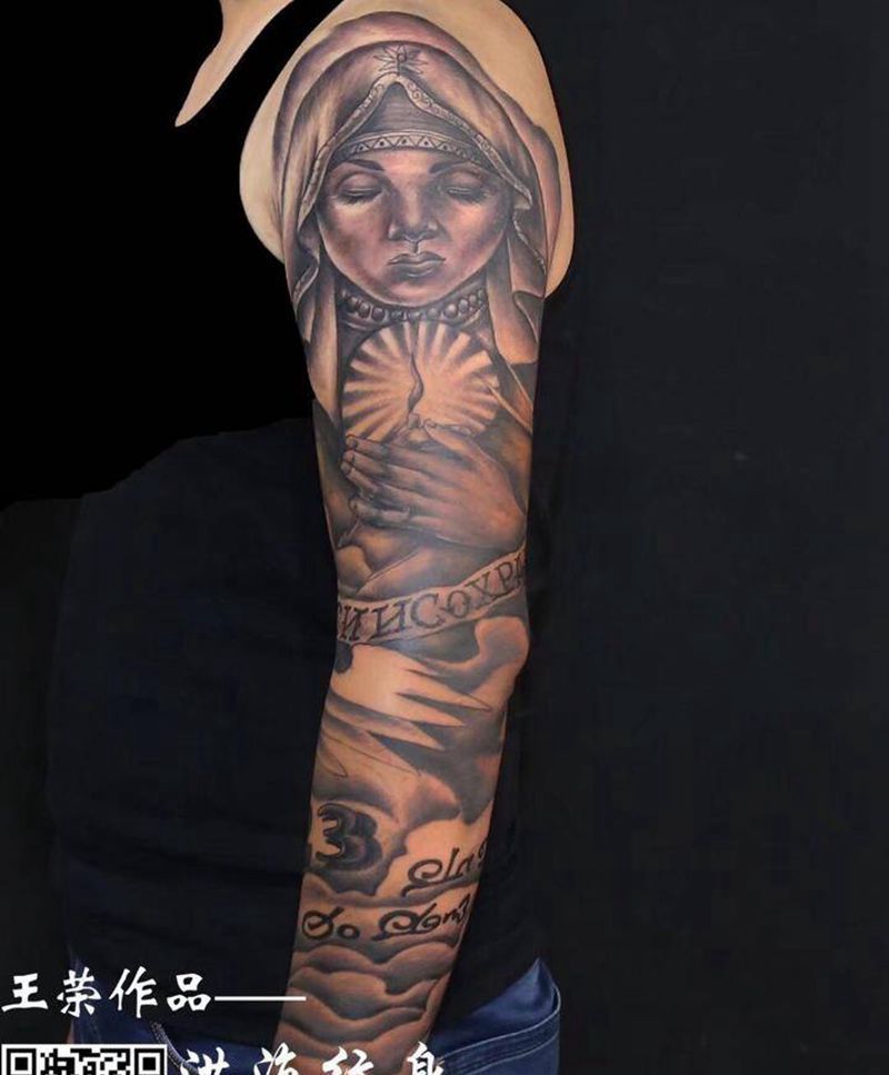 欧美花臂纹身图片_