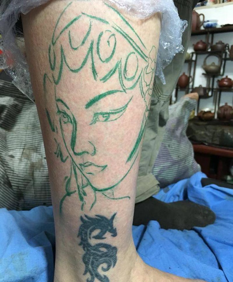 遮盖一下，未完待续纹身图片_