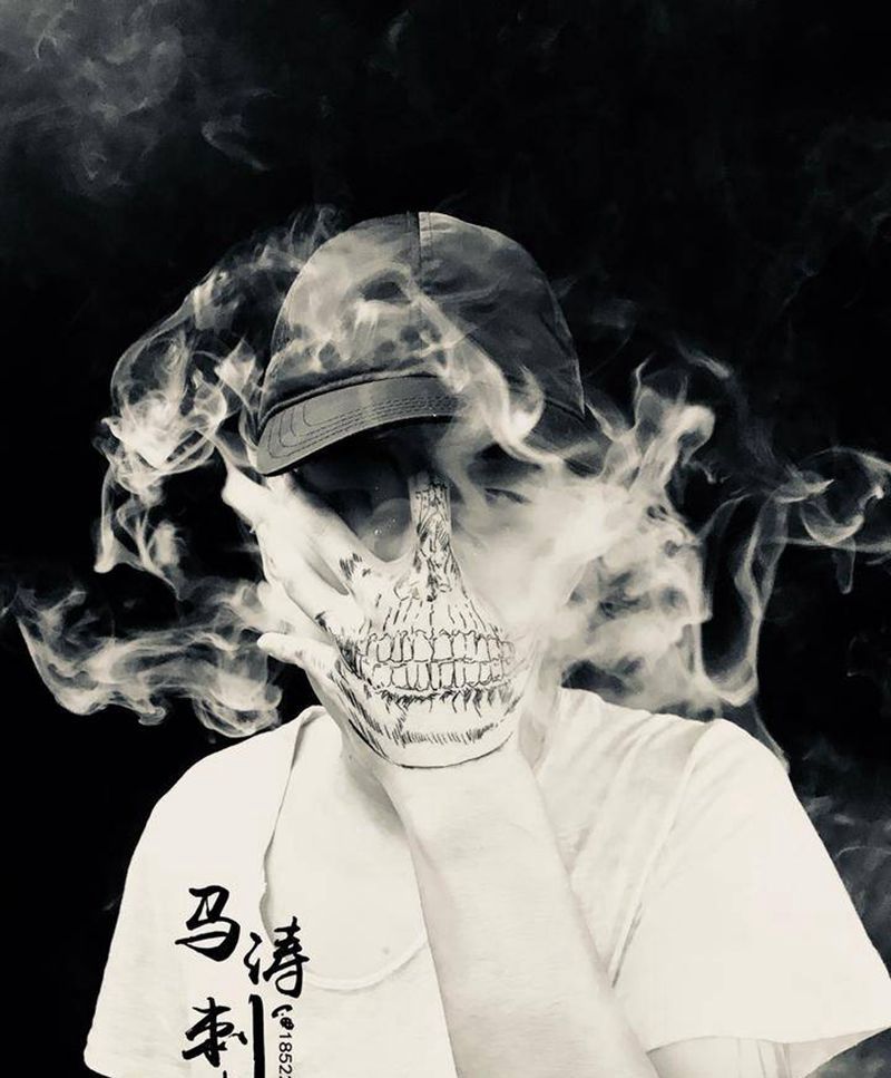 手面纹身骷髅纹身图片_手稿成品手臂手部臀部欧美写实几何人物鬼神纹身图案