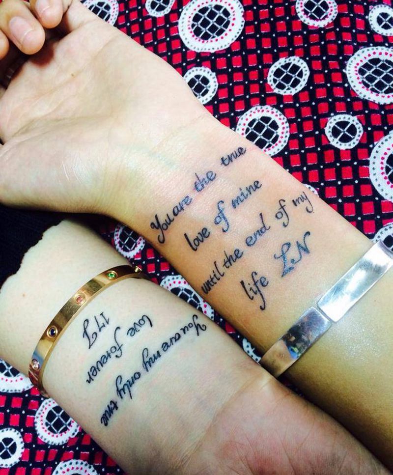 情侣纹身纹身图片_