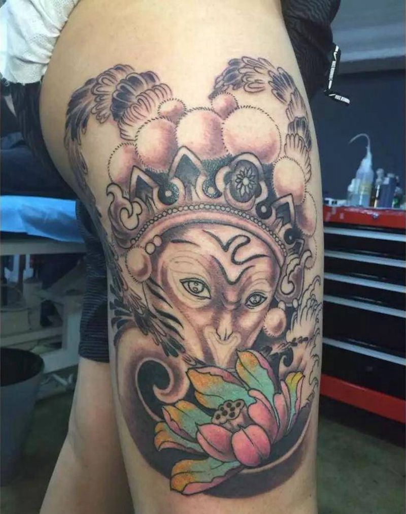 未完成齐天大圣纹身图片