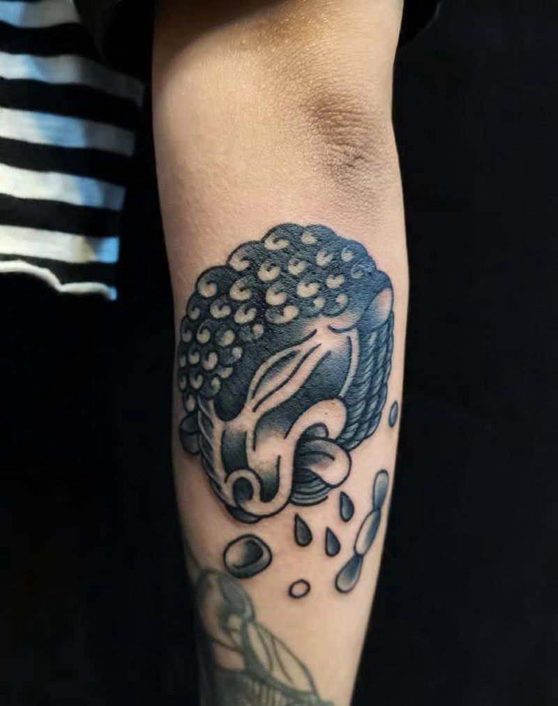 old school羊～纹身图片_手臂Old School纹身图案