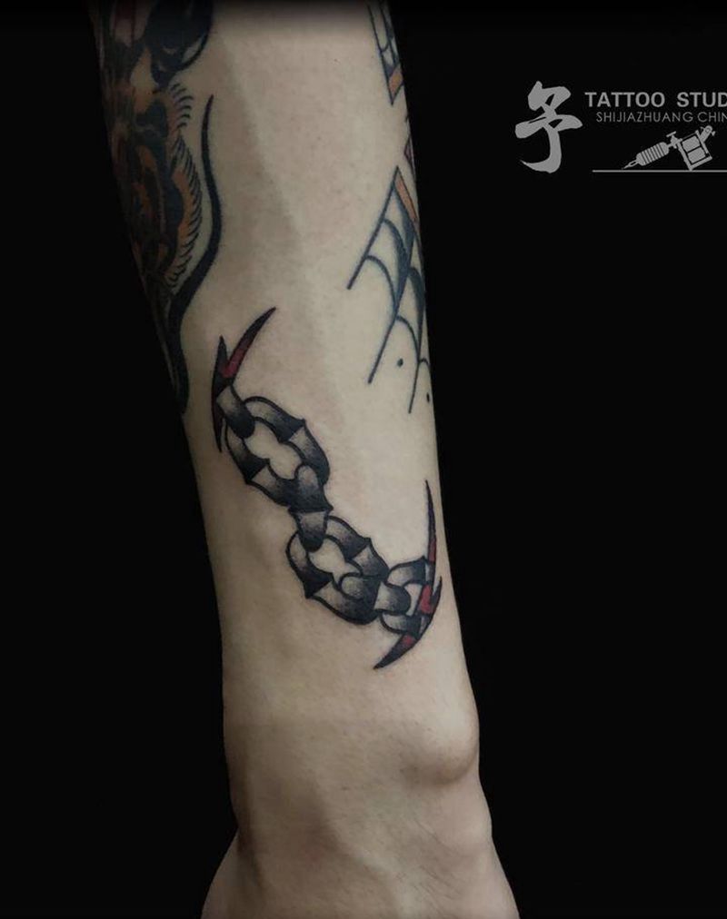 school拼接纹身图片_手臂Old School纹身图案