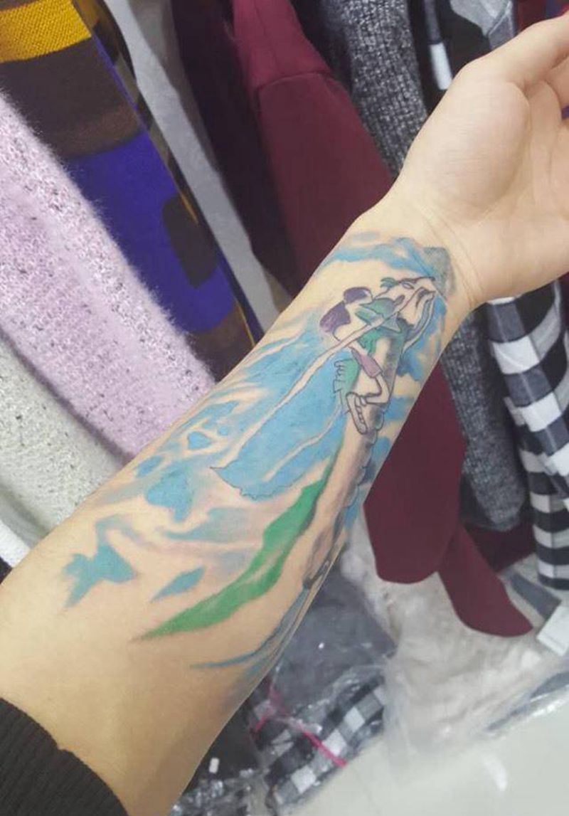 千与千寻纹身图片