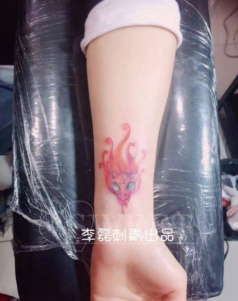 青丘白凤九纹身图片