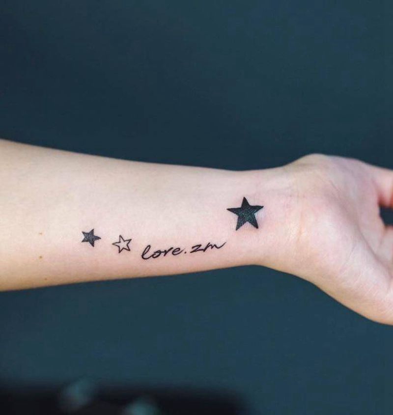 爱的点缀纹身图片