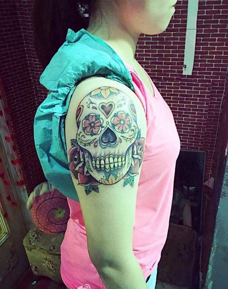 大爱骷髅纹身图片