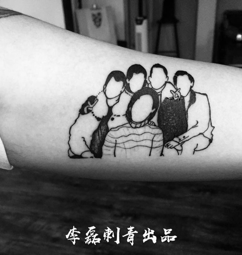 全家福纹身图片