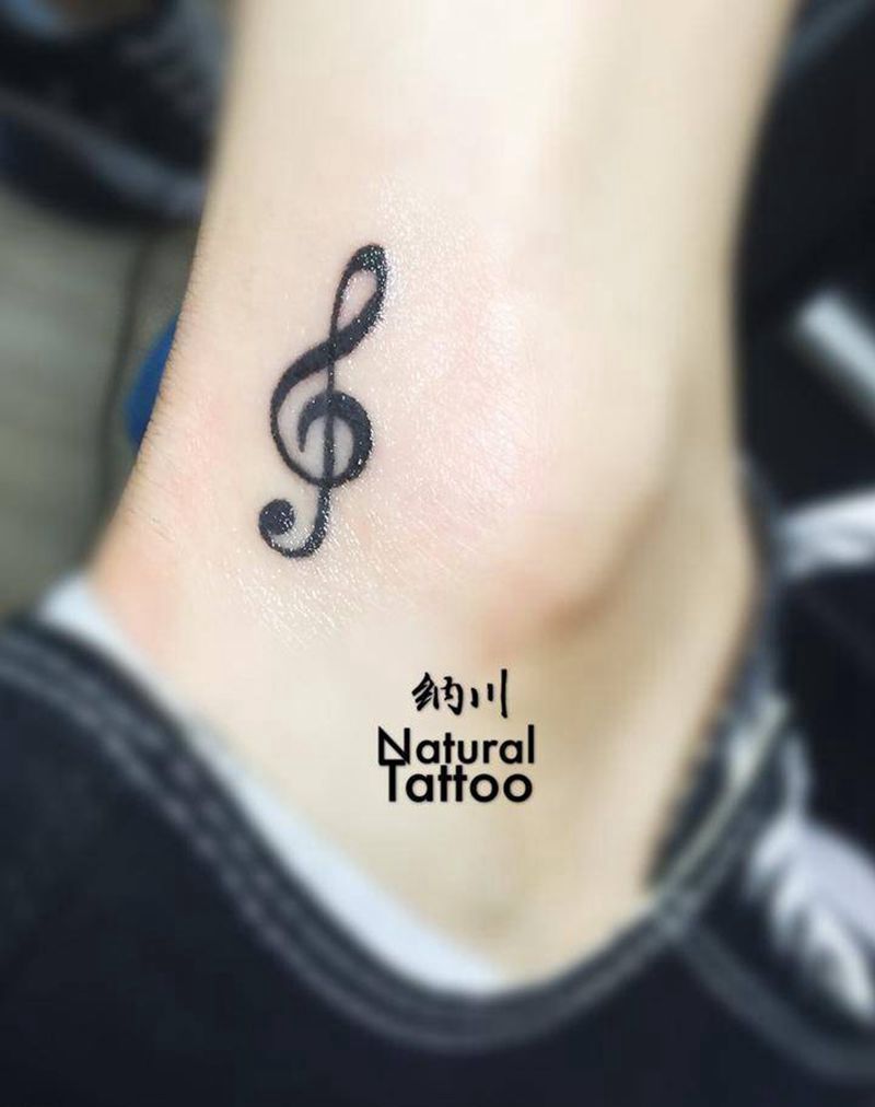 音符纹身图片
