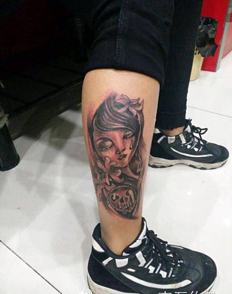 未完成(细节部分等恢复好)纹身图片