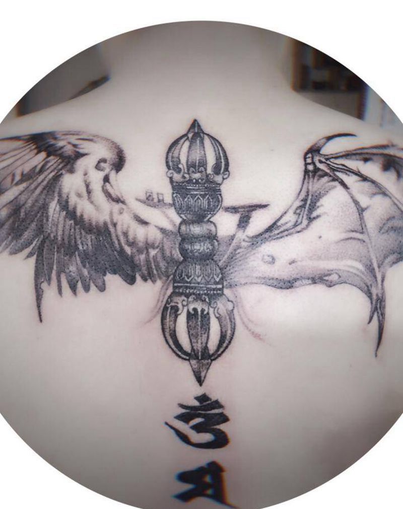 恶魔与天使纹身图片