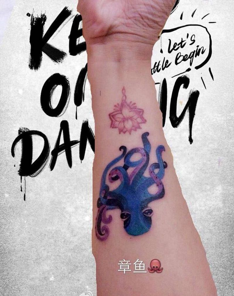 章鱼纹身图片