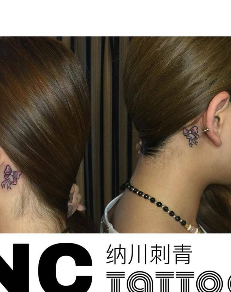 闺蜜的小蝴蝶纹身图片