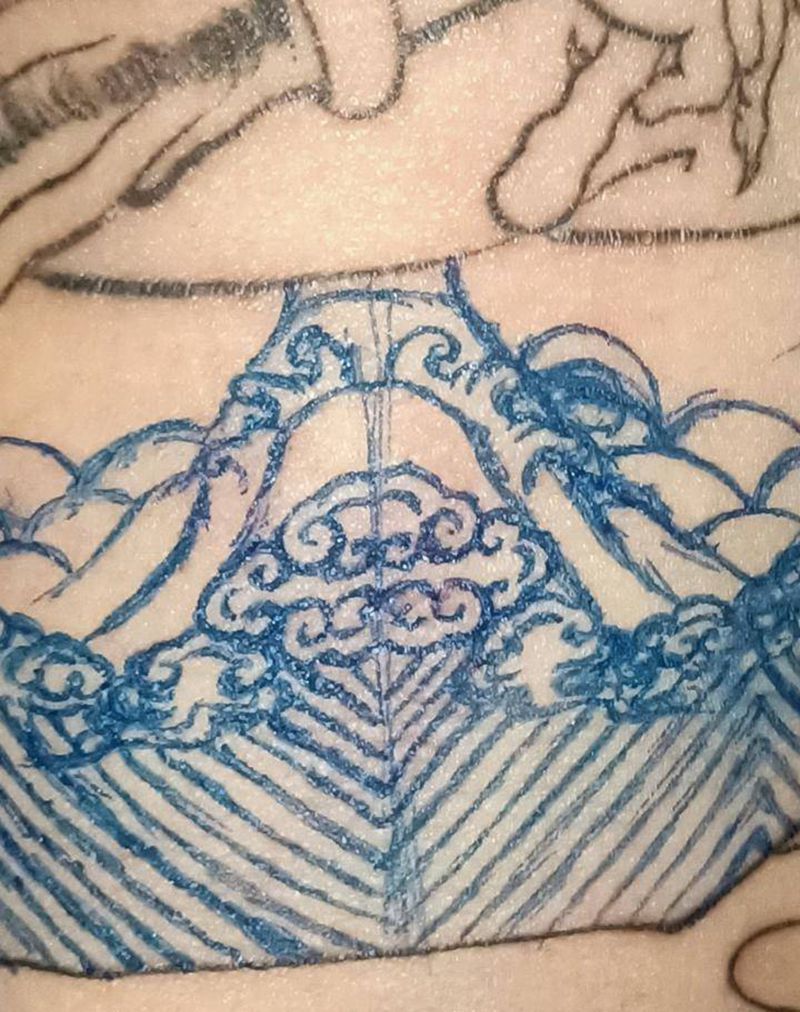 手绘细节纹身图片_手臂新传统纹身图案