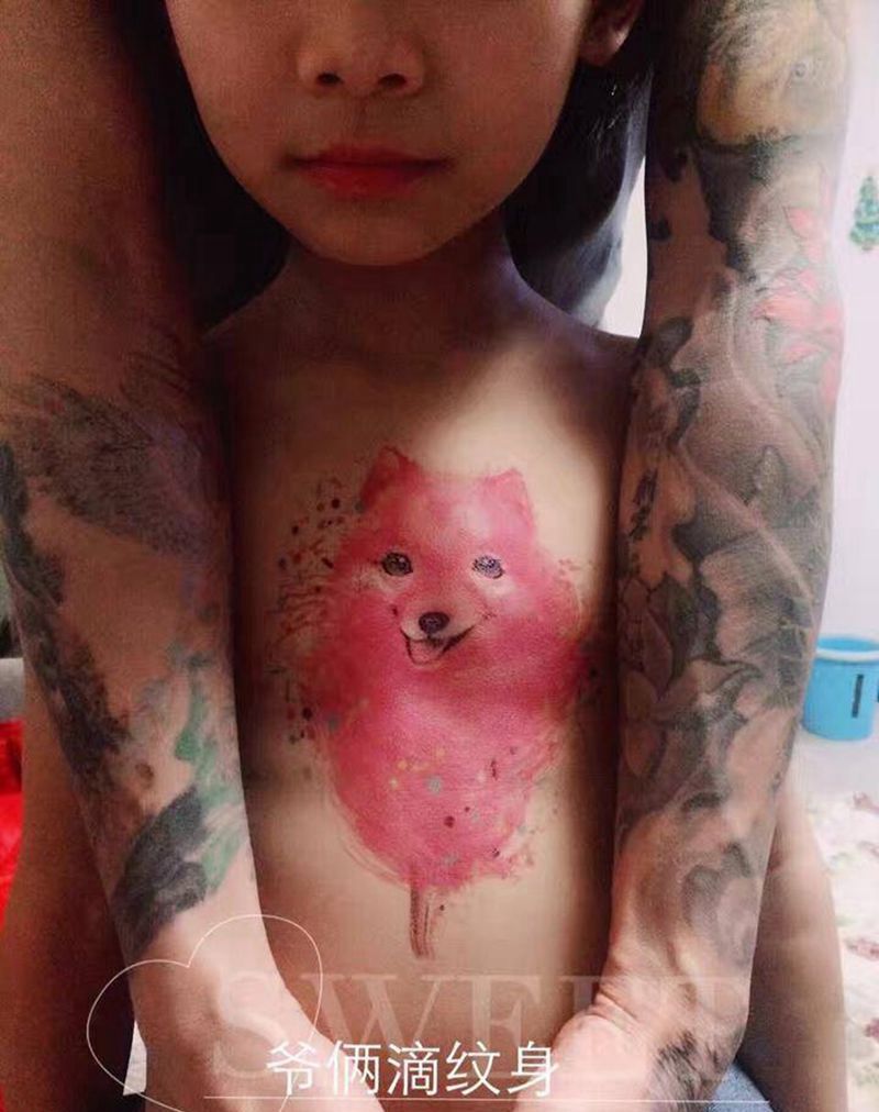 宝贝和爸比滴纹身纹身图片