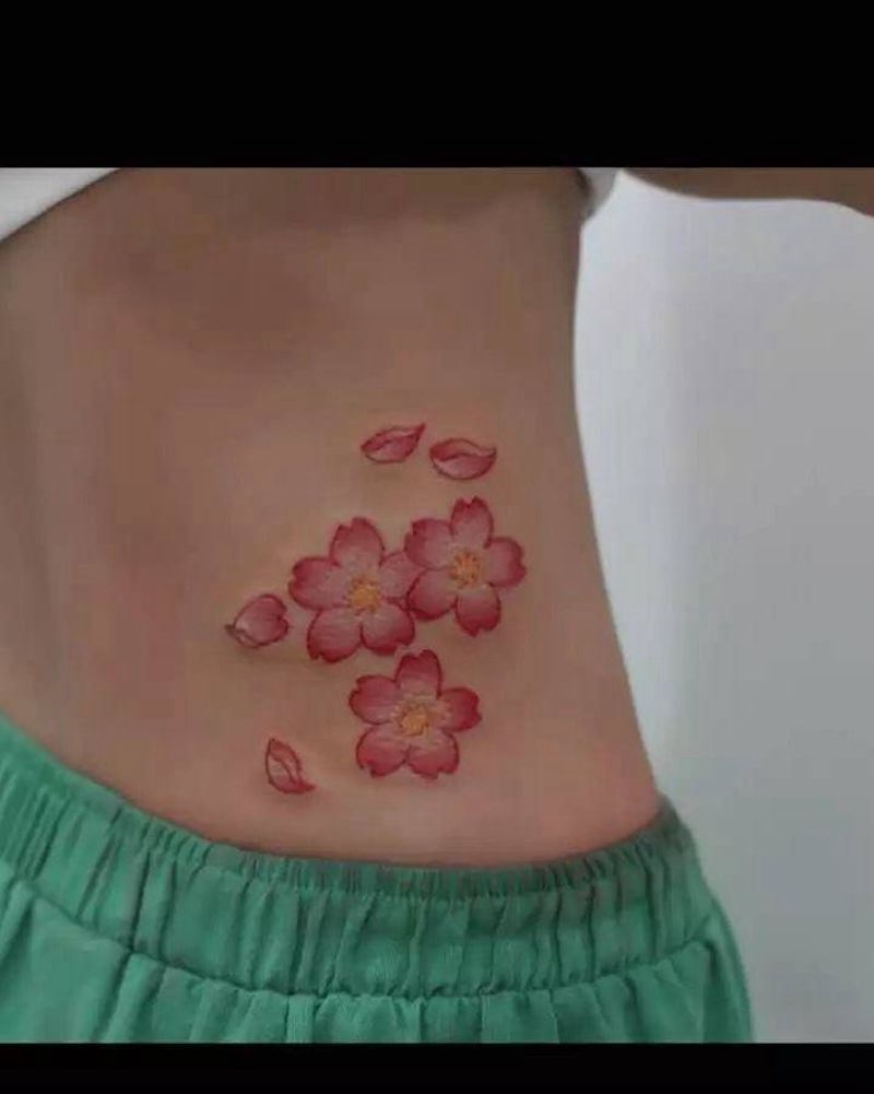 樱花纹身图片