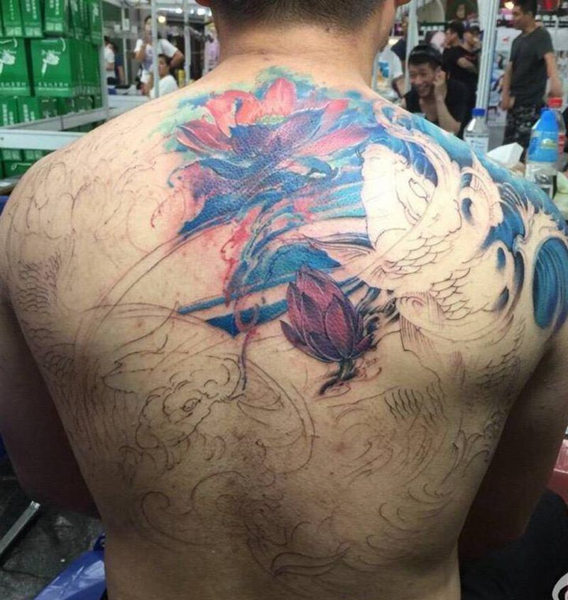 恩师:岸作品纹身图片