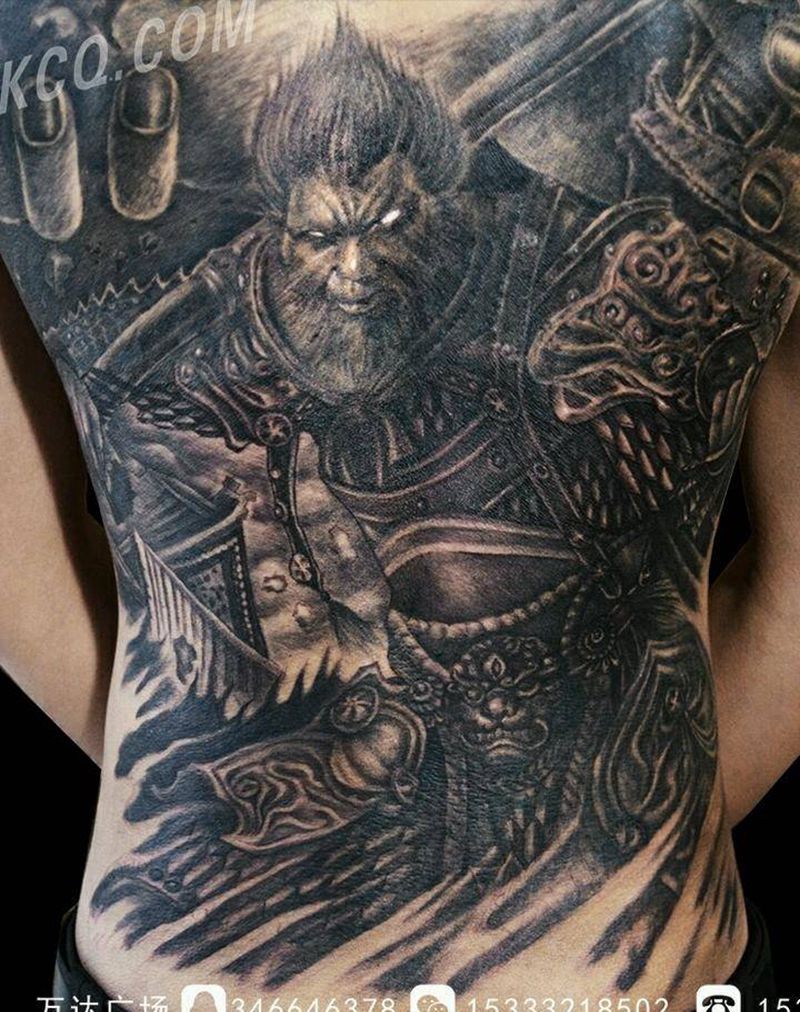 斗战胜佛大战牛魔王纹身图片
