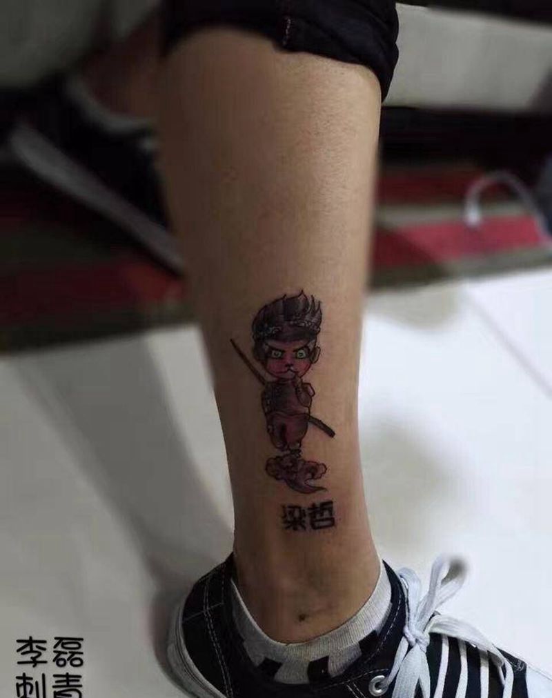 卡通小悟空纹身图片