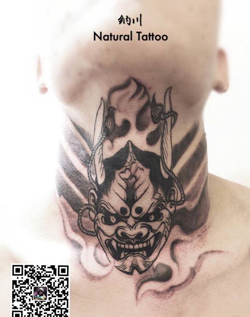 黑白般若纹身图片