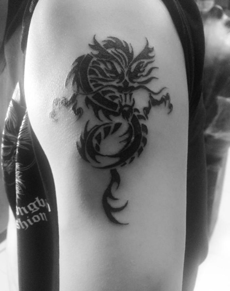 情侣图腾龙凤纹身图片