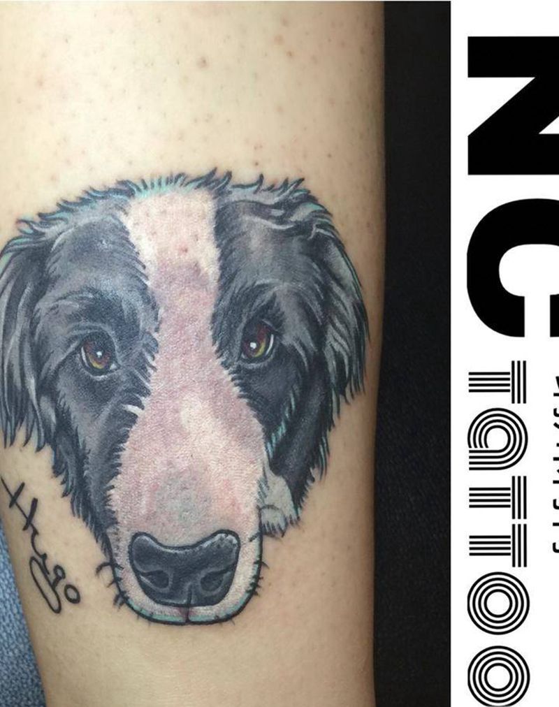 hugo狗狗纹身图片