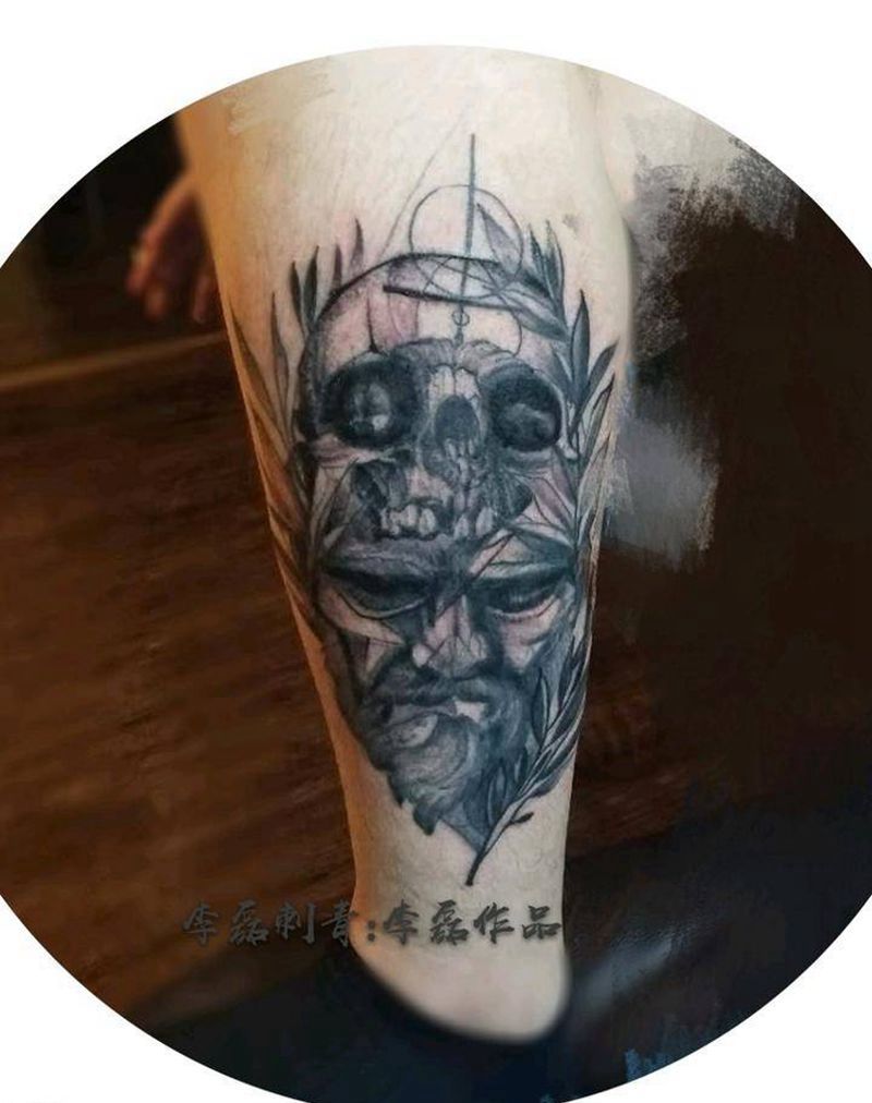 骷髅头纹身图片